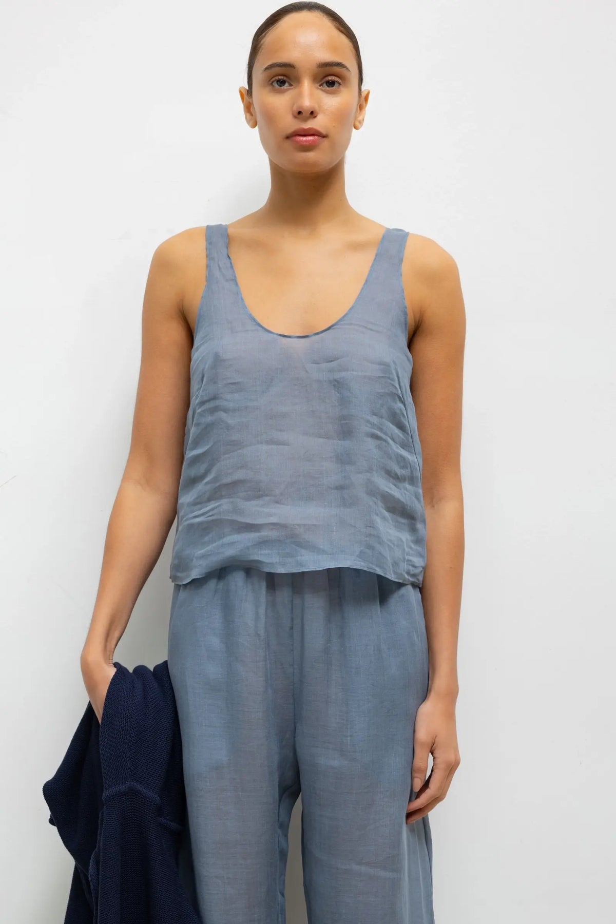 Niko Scoop Tank - Mist - Image 1