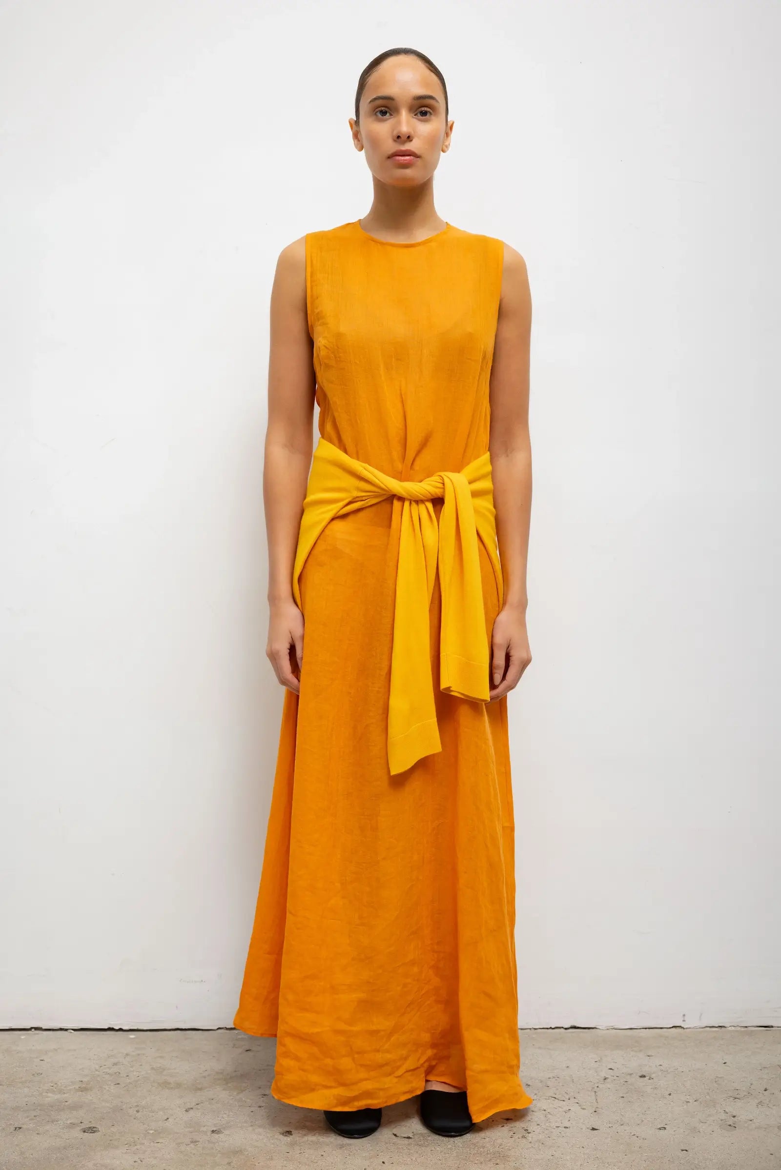 Niko Sleeveless Crew Maxi Dress