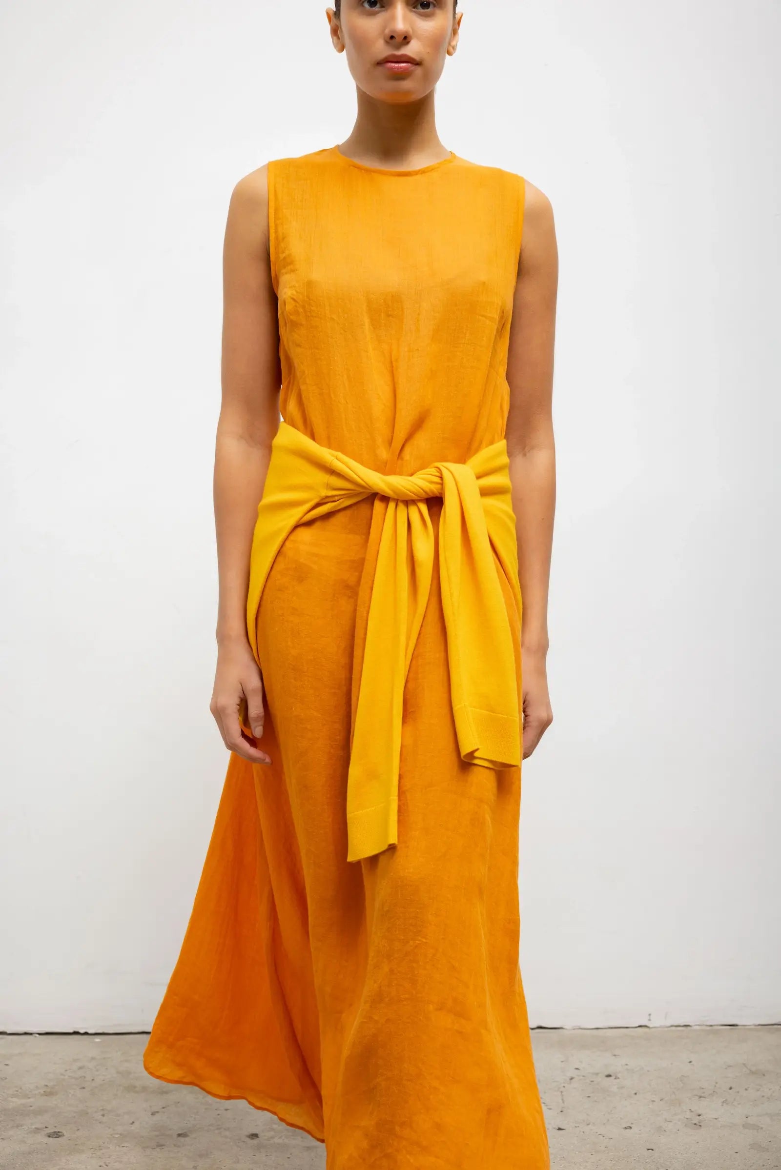 Niko Sleeveless Crew Maxi Dress