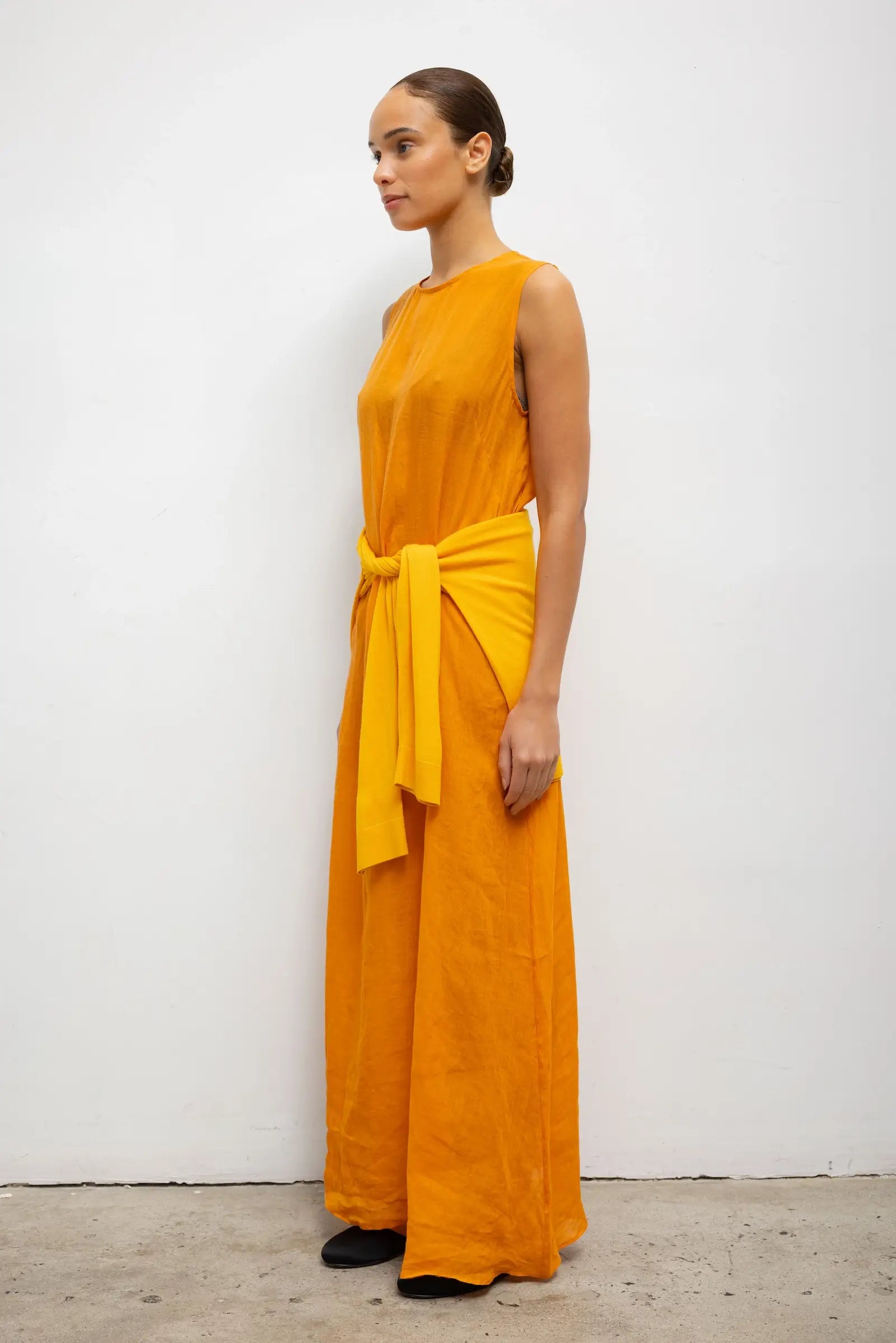 Niko Sleeveless Crew Maxi Dress