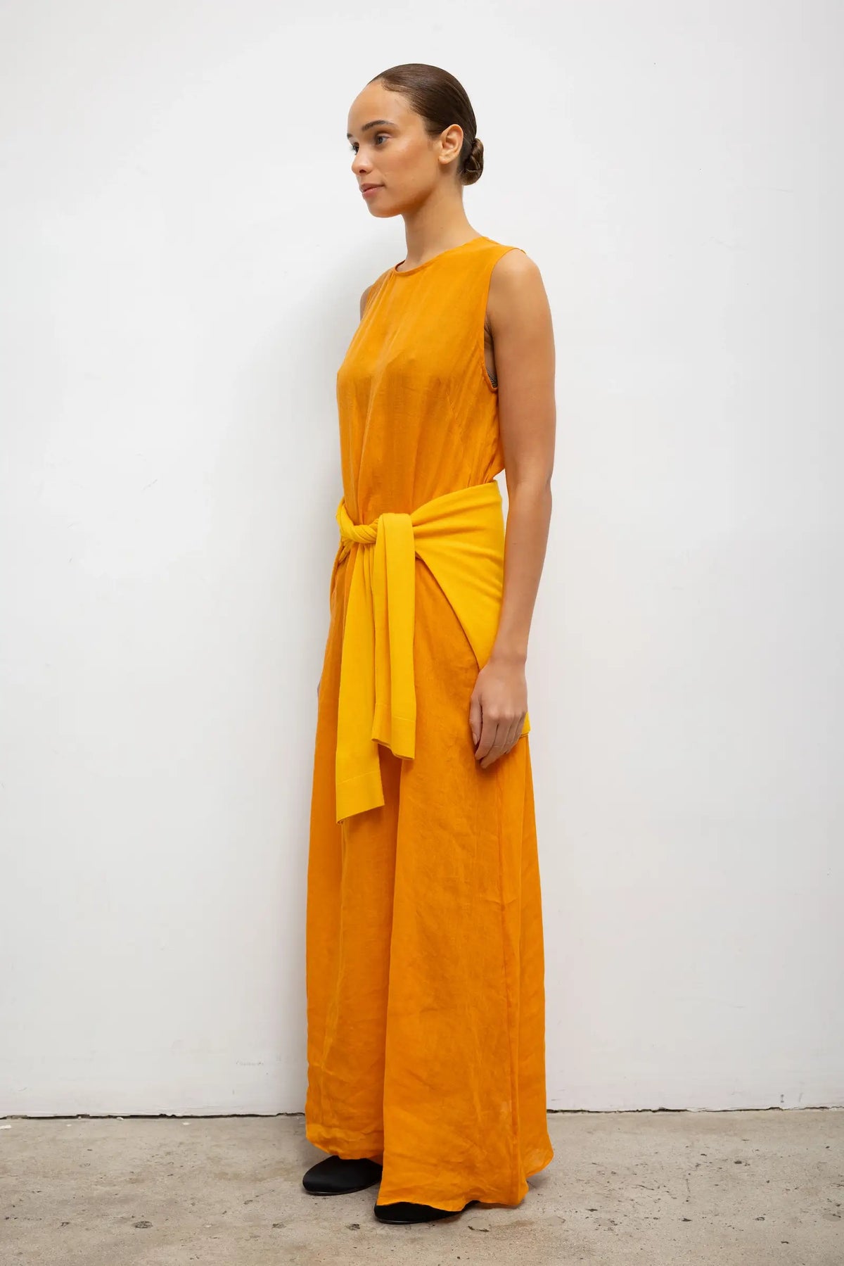 Niko Sleeveless Crew Maxi Dress - Amber - Image 5