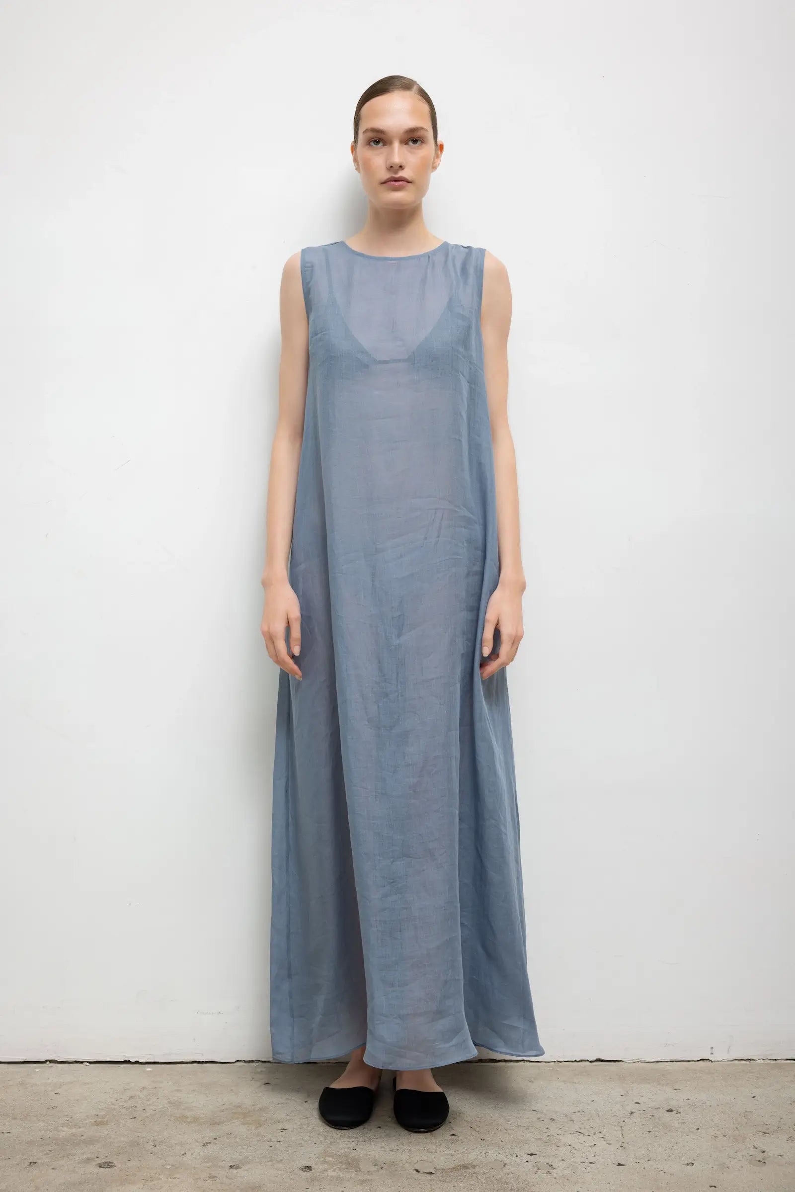 Niko Sleeveless Crew Maxi Dress