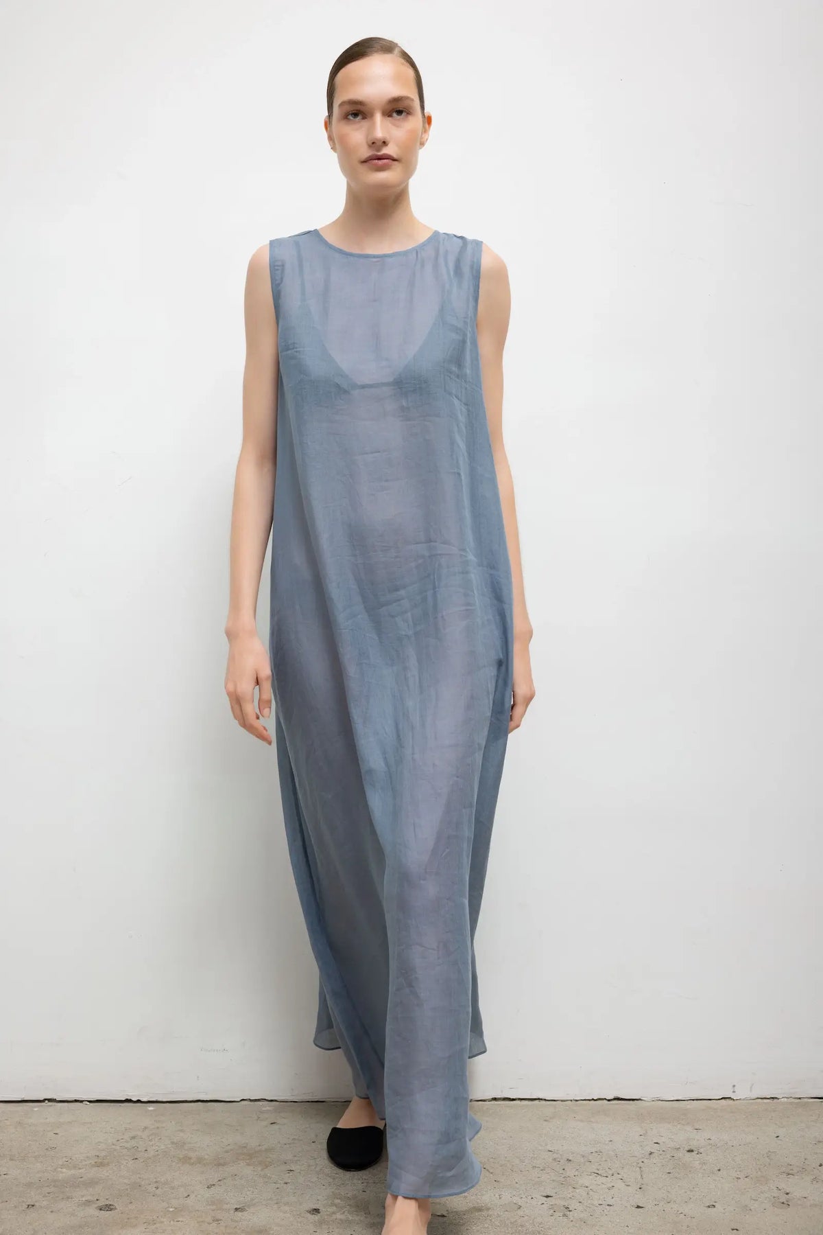 Niko Sleeveless Crew Maxi Dress - Mist - Image 3