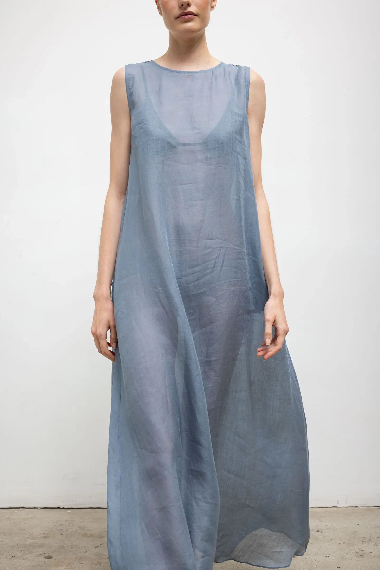Niko Sleeveless Crew Maxi Dress