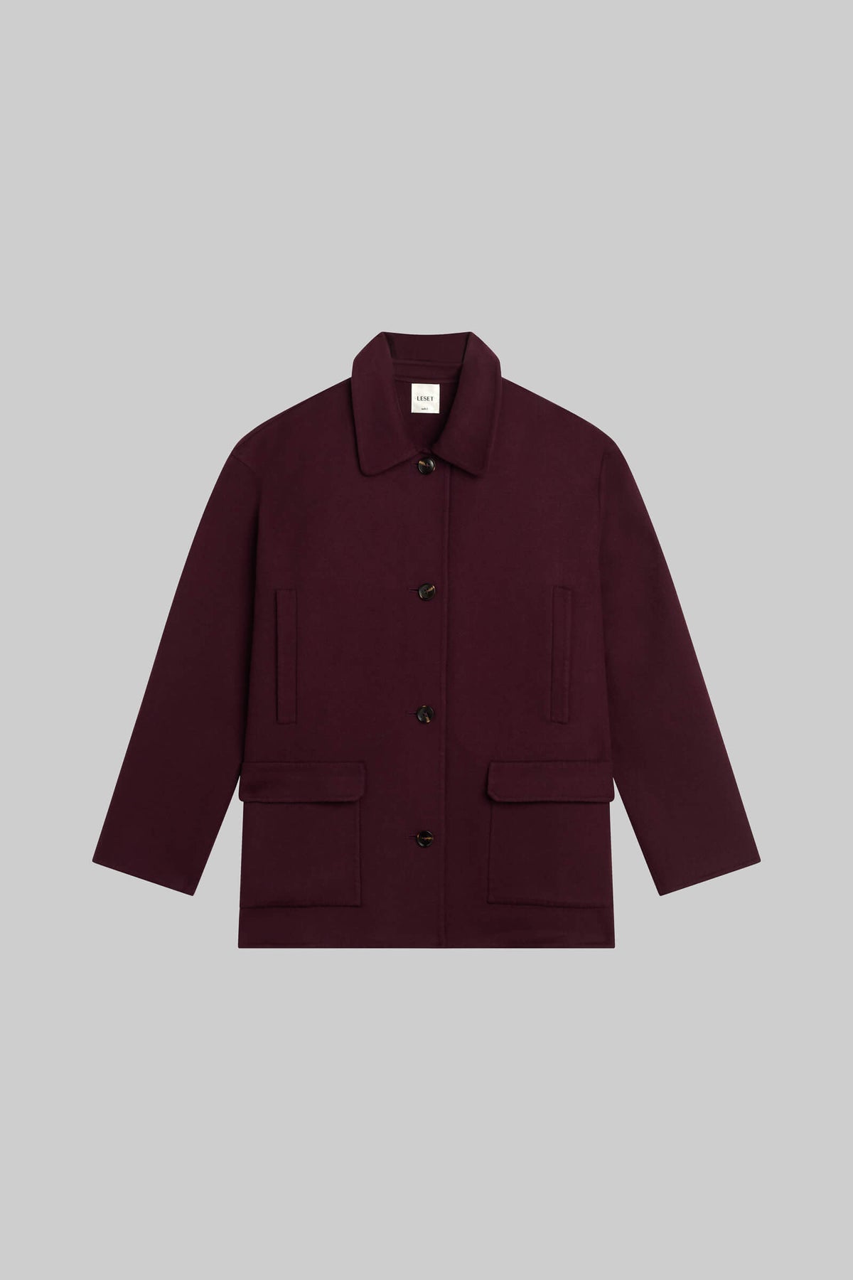 Noah Button Down Jacket - Bordeaux - Image 2