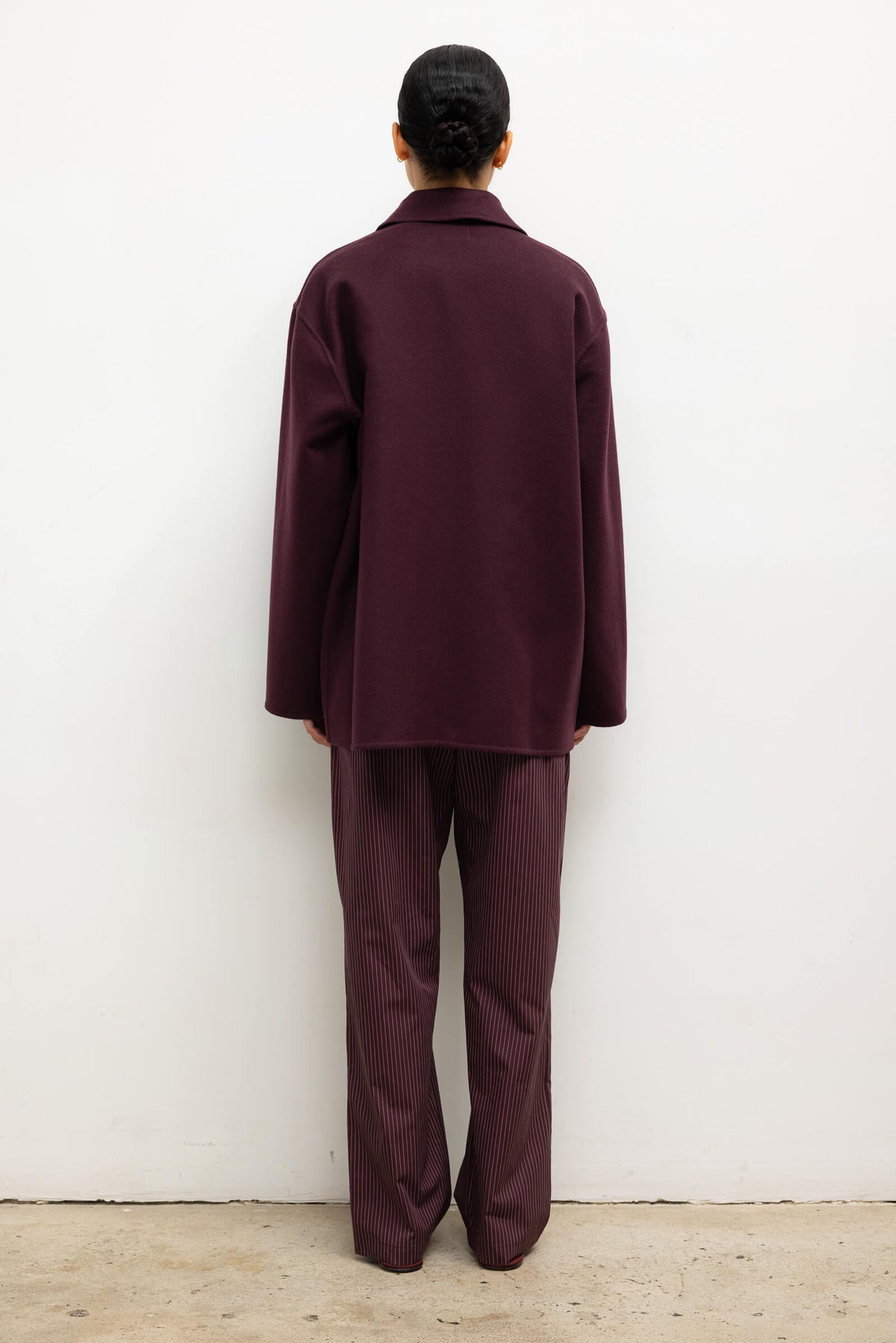 Noah Button Down Jacket - Bordeaux - Image 7