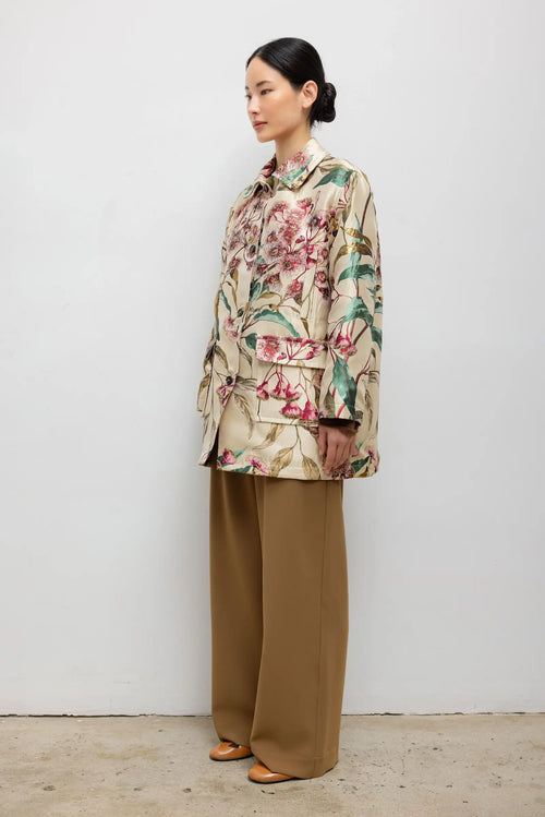 Pam Button Down Jacket - Amaranth Multi Floral - Image 6