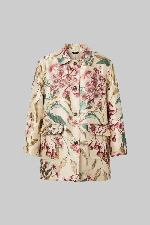 Pam Button Down Jacket - Amaranth Multi Floral - Image 2