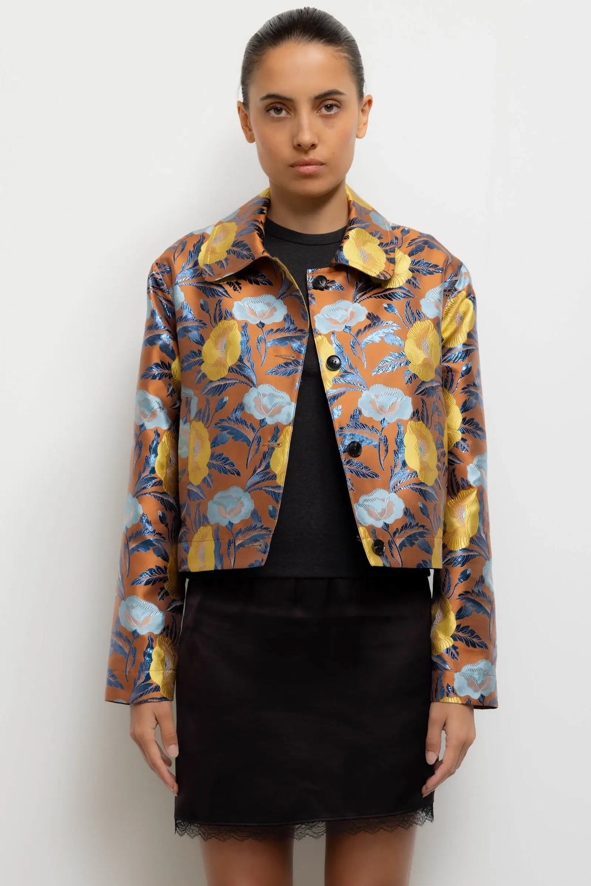 Pam Jacket - Marigold Jacquard - Image 1