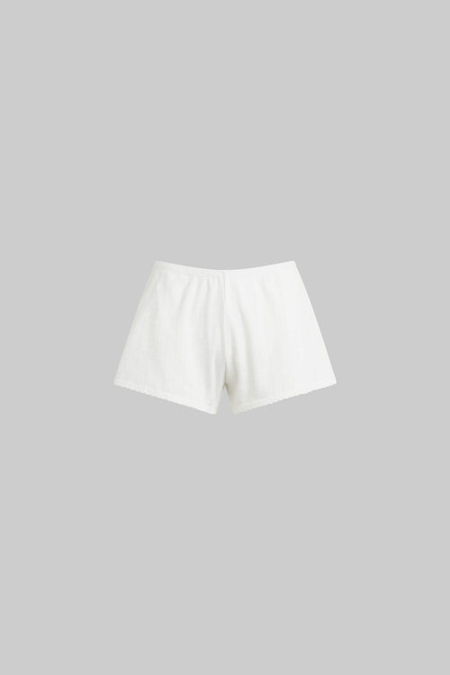 Pointelle Mini Short - White - Image 2