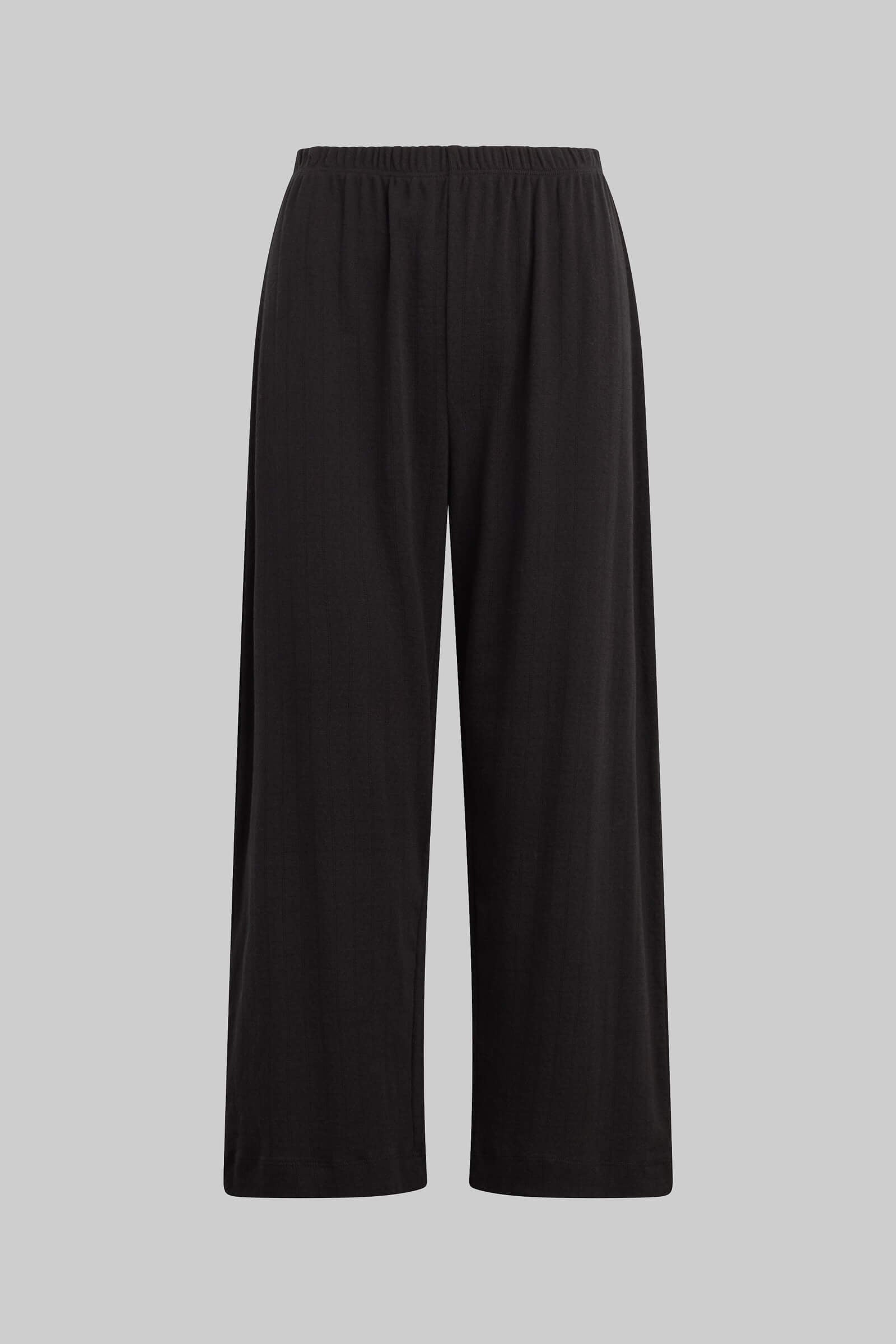 Pointelle Crop Wide Leg Pant