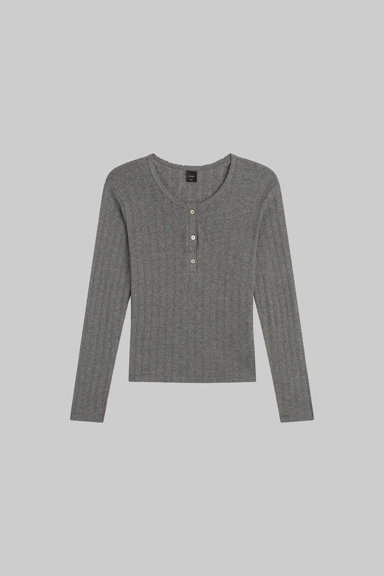 Pre-Order: Pointelle Long Sleeve Henley