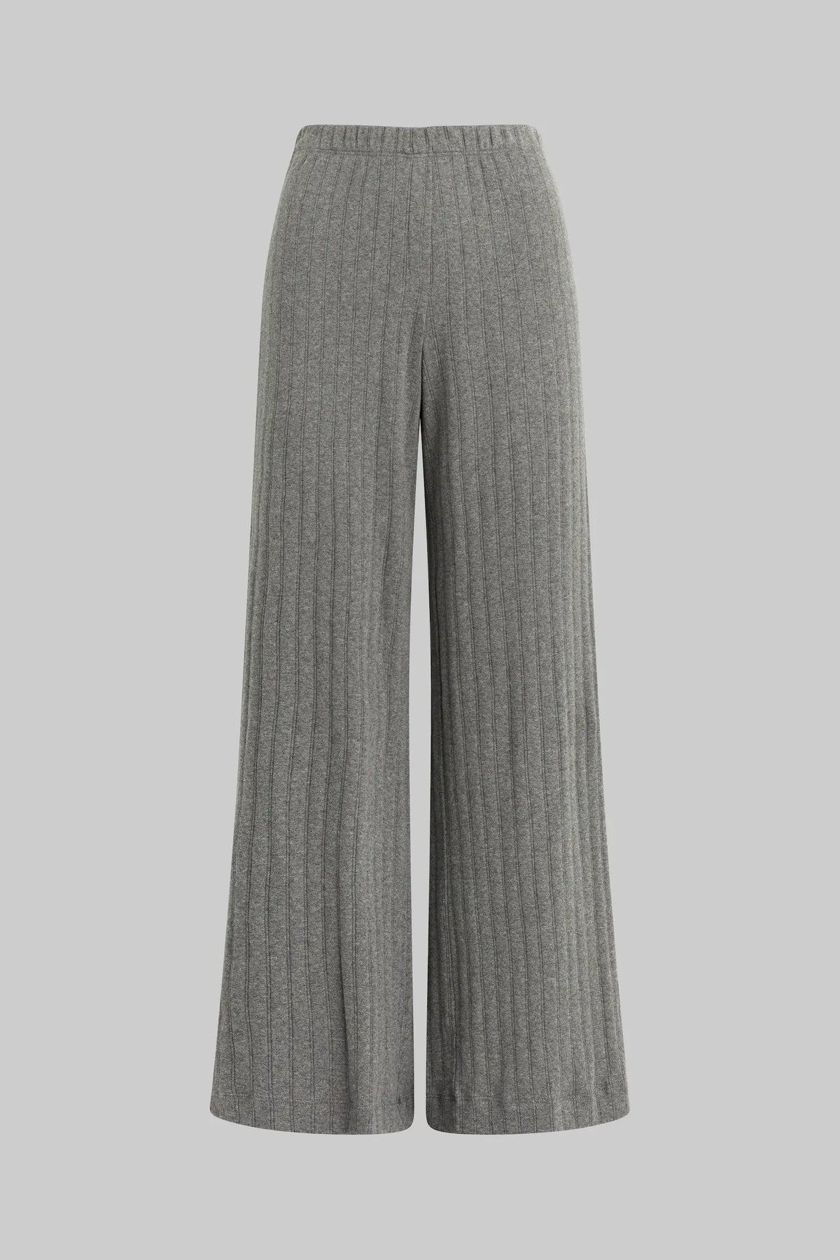 Pre-Order: Pointelle Wide Leg Pant - Granite - Image 2
