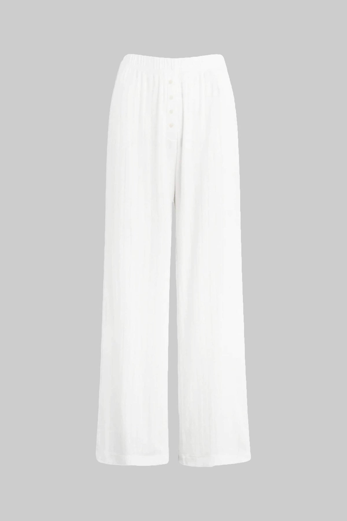 Pointelle Boxer Pant - White - Image 2