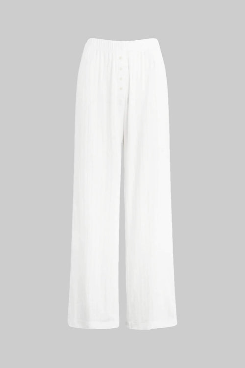 Pointelle Boxer Pant - White - Image 2