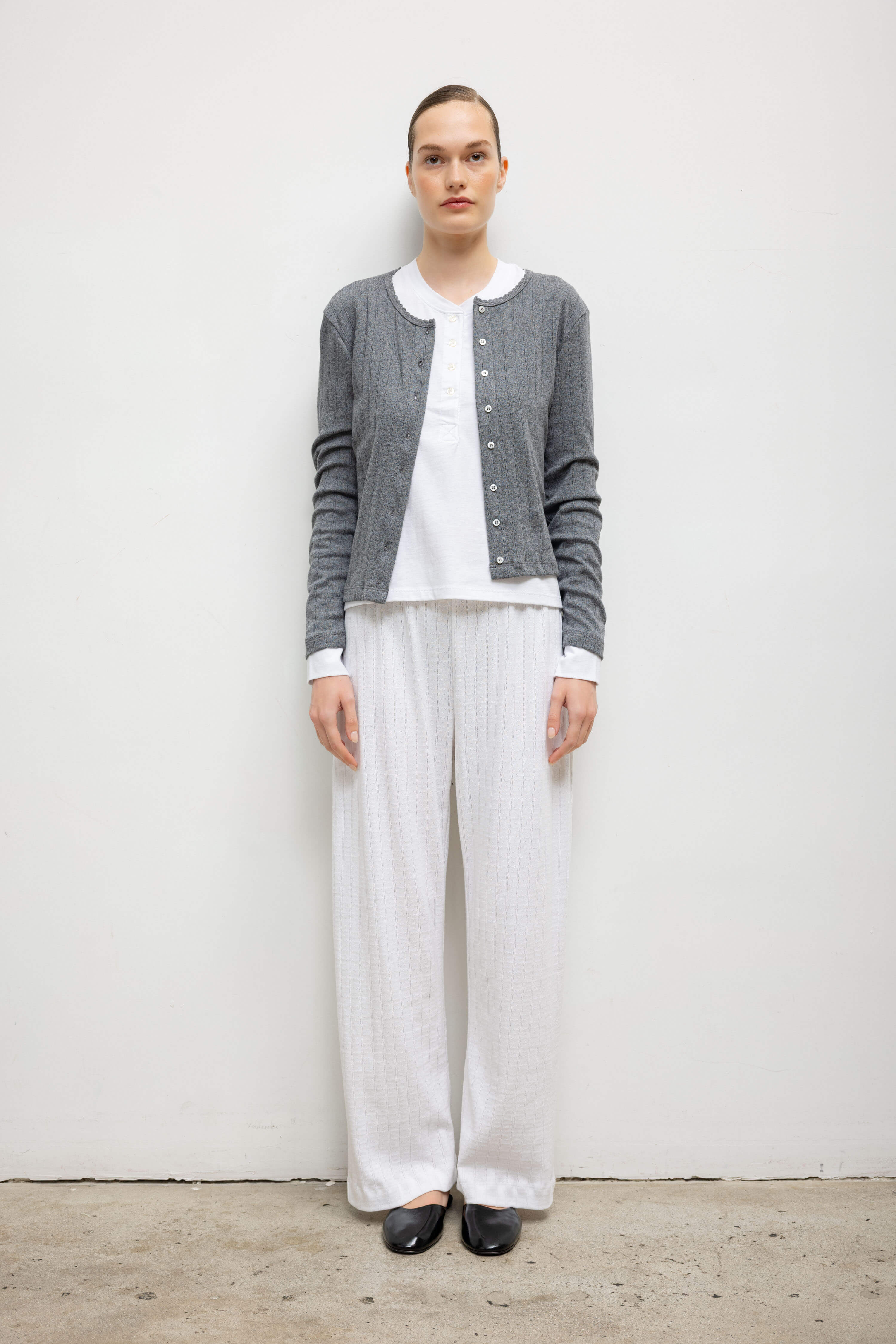 Pre-Order: Pointelle Classic Cardigan II