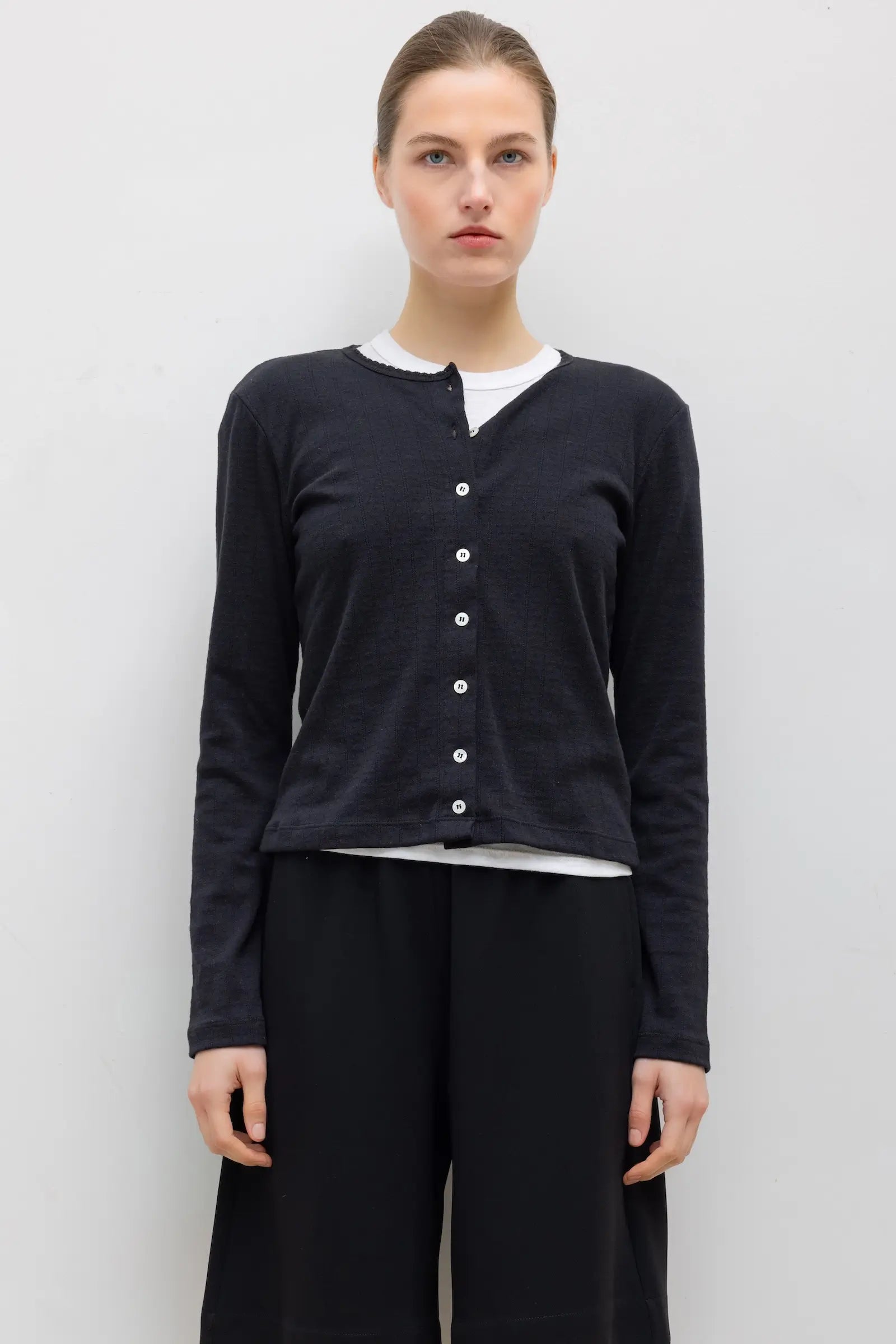 Pointelle Classic Cardigan II