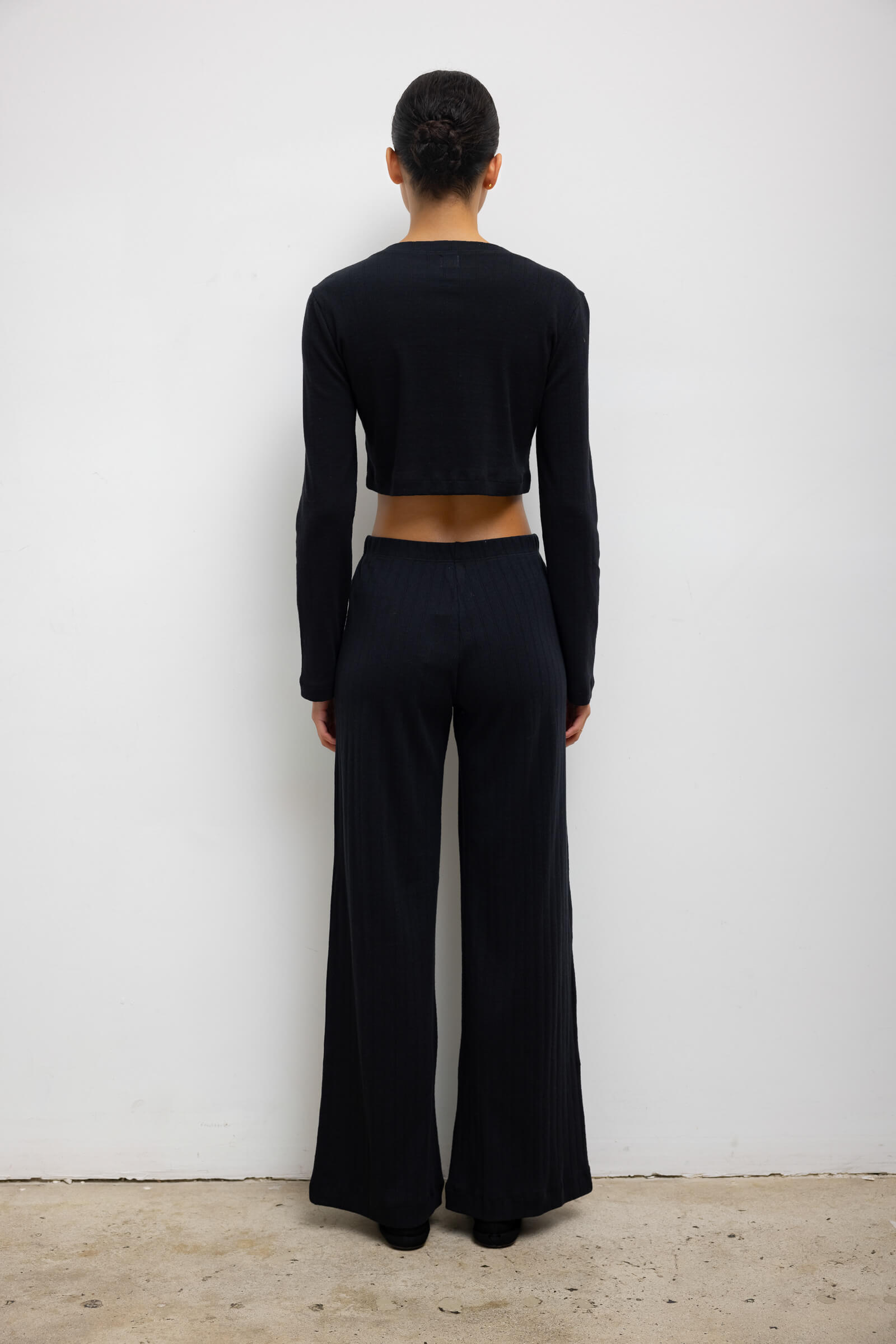 Pointelle Crop Cardigan