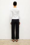 Pointelle Crop Wide Leg Pant