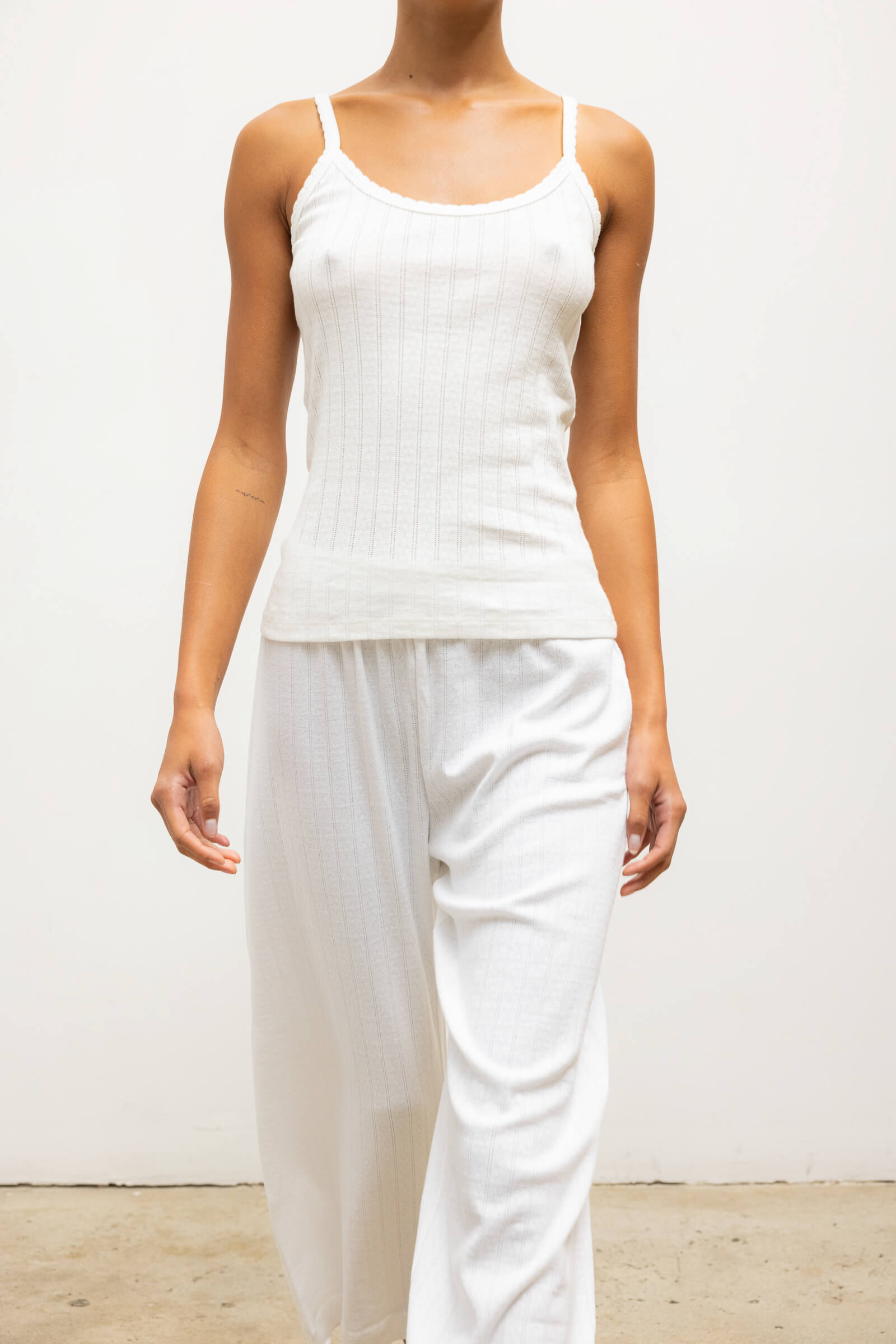 Pointelle Tank