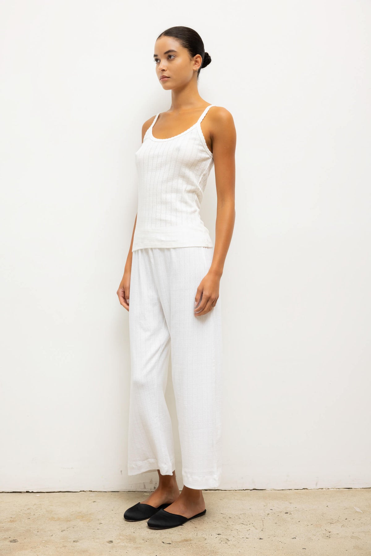 Pointelle Tank - White - Image 6