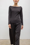 Pointelle Crop Wide Leg Pant