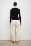 Pointelle Long Sleeve Henley