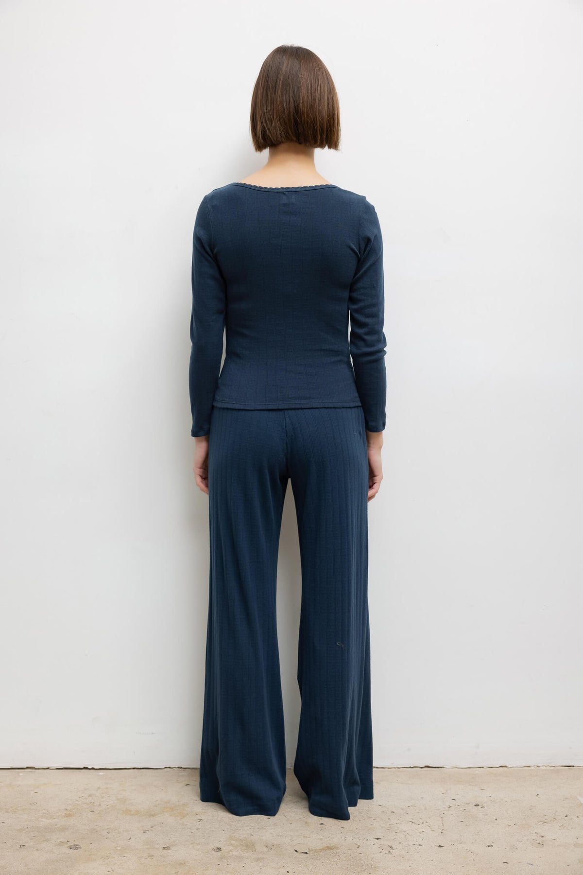 Pointelle Boxer Pant - Midnight - Image 6