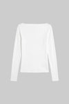 Pointelle Long Sleeve Bateau Top
