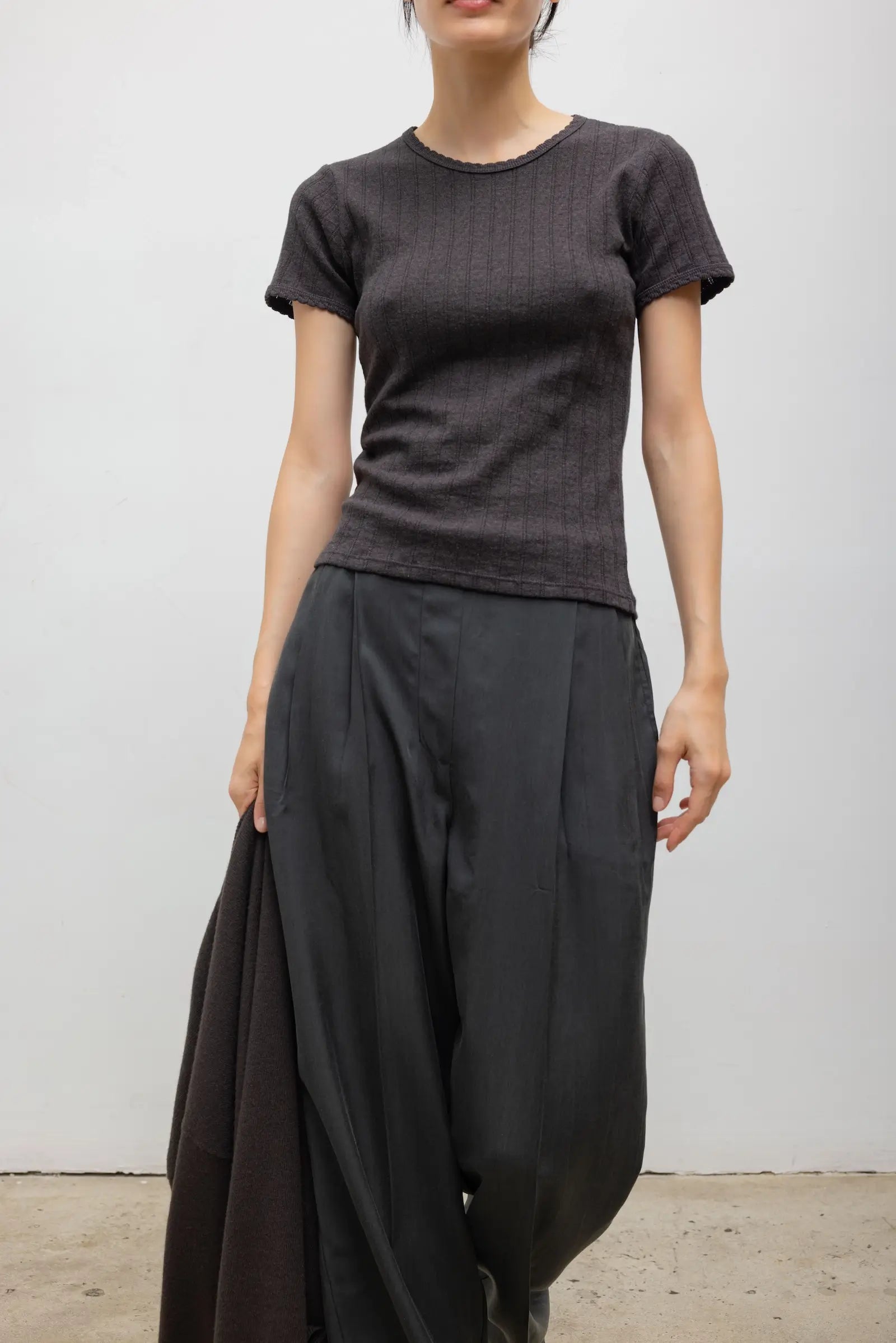 Pointelle Slim Fit Tee
