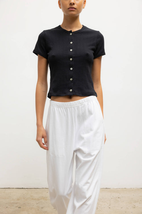 Margo Tapered Pocket Pant - White - Image 4