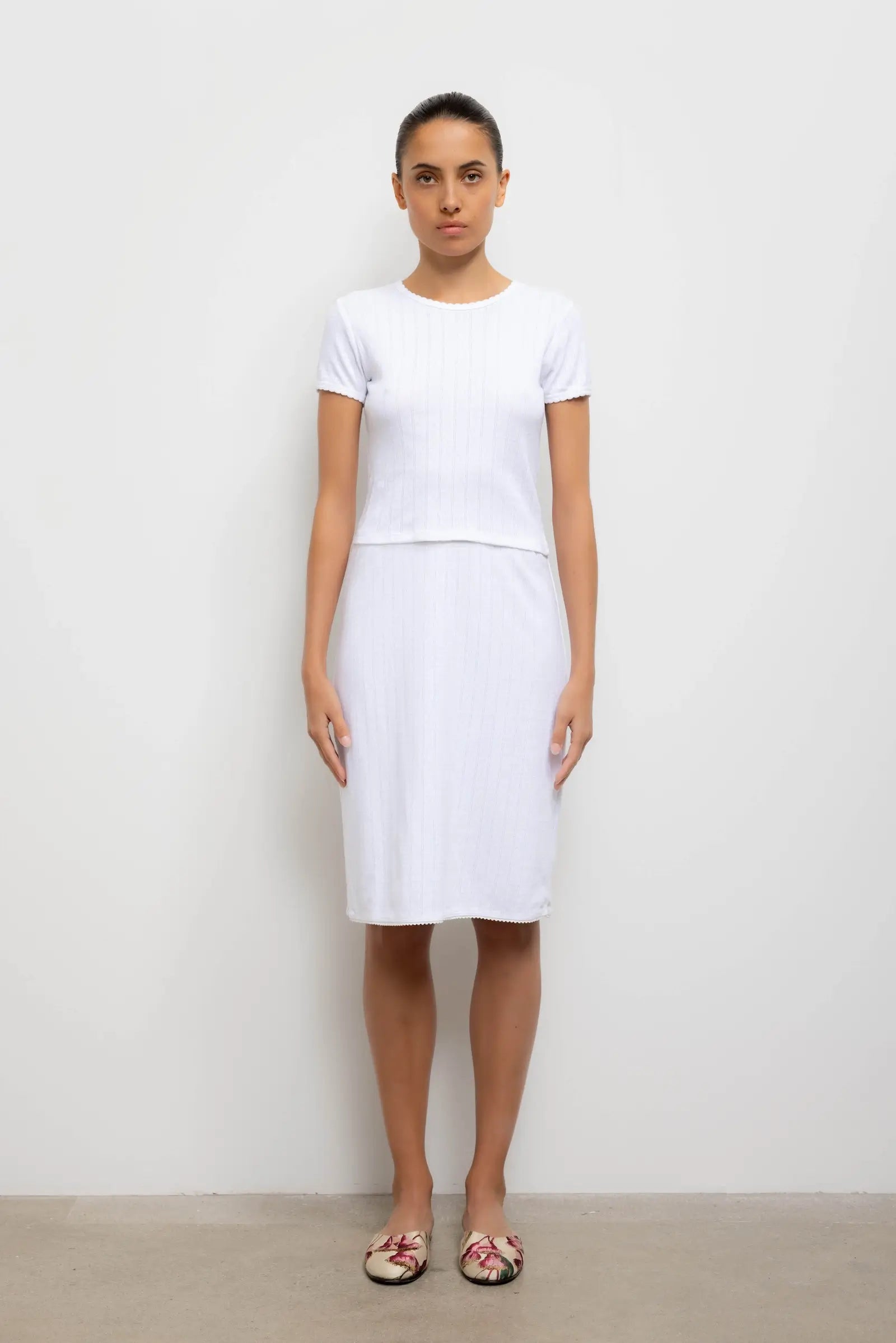 Pointelle Skirt