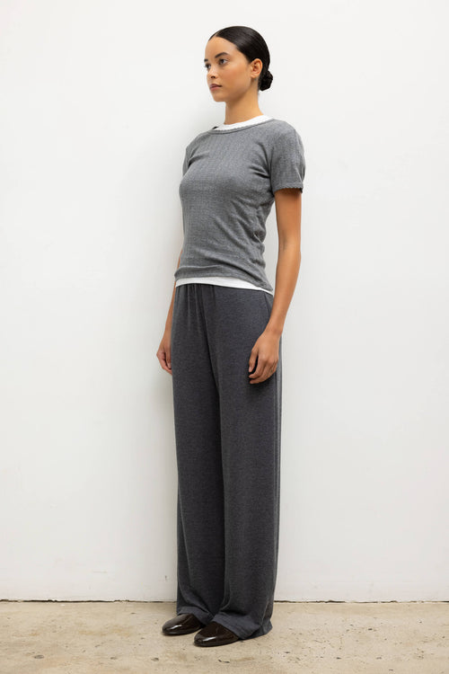 Pointelle Slim Fit Tee - Granite - Image 6