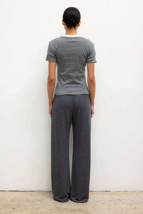 Pointelle Slim Fit Tee - Granite - Image 7