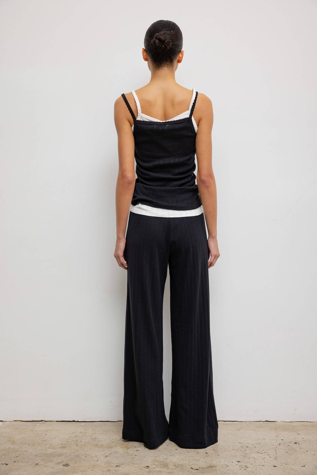Pointelle Tank - Black - Image 6