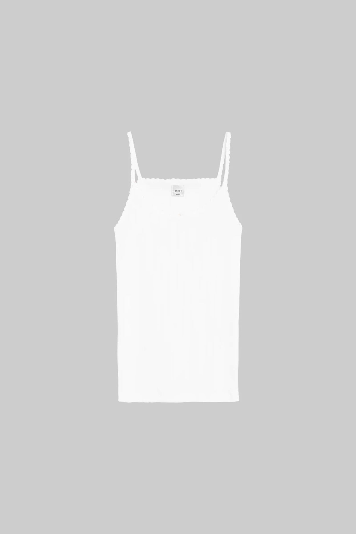 Pointelle Tank - White - Image 2