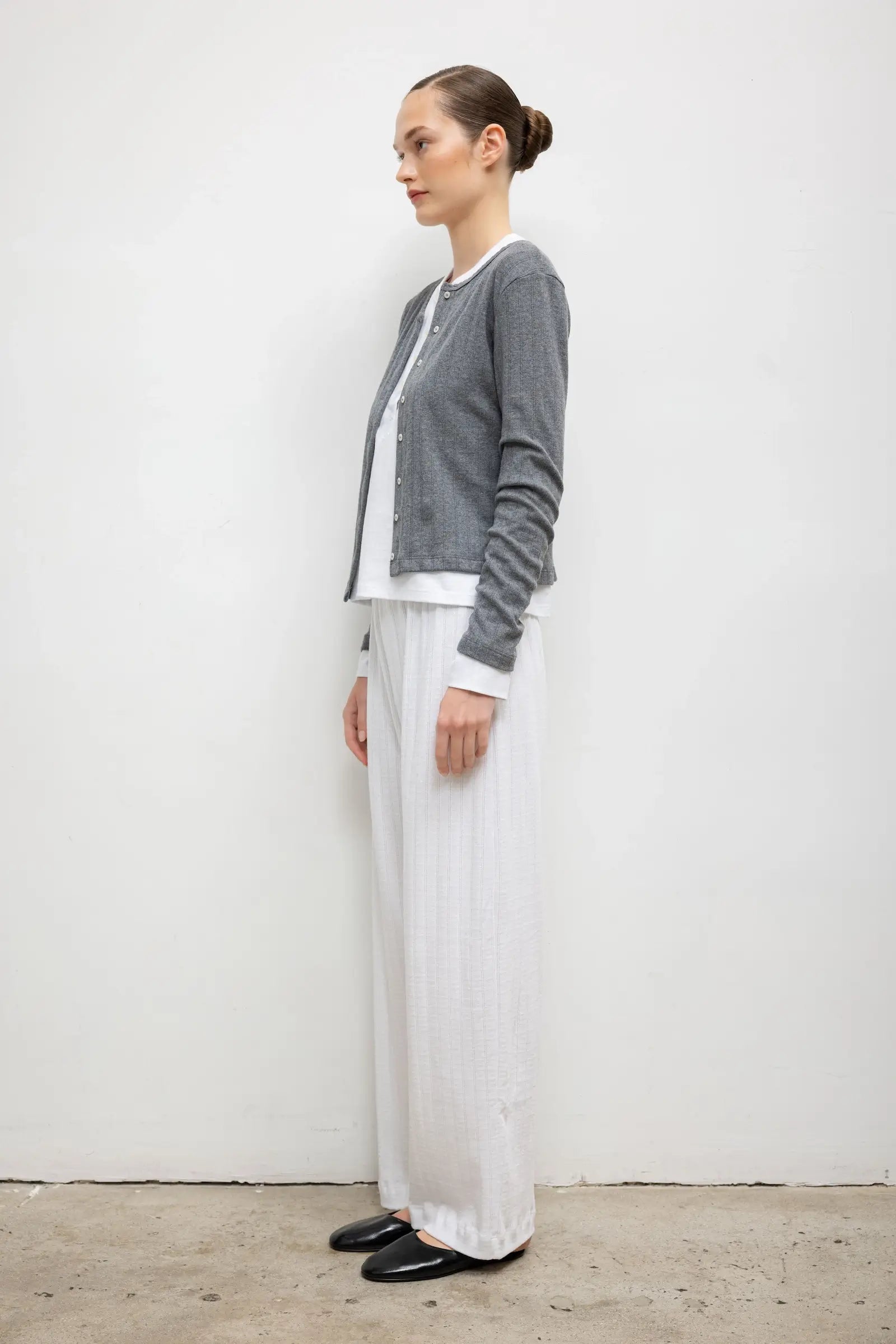Pre-Order: Pointelle Wide Leg Pant