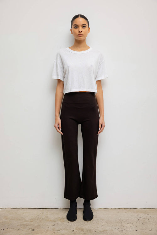Rio High Waist Flare Pant - Chocolate - Image 1