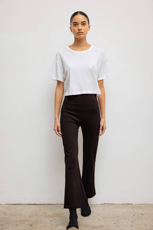 Rio High Waist Flare Pant - Chocolate - Image 3