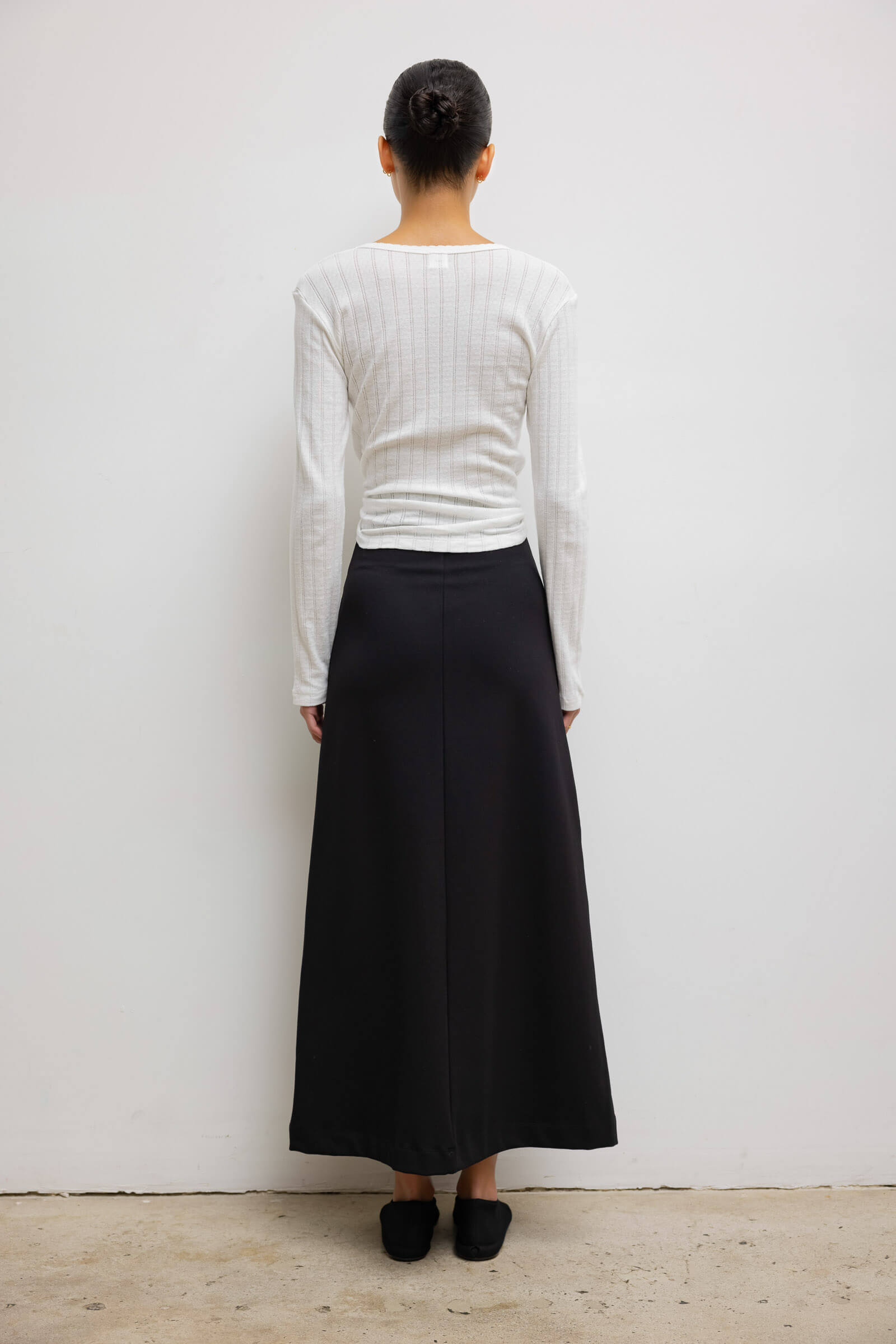 Pointelle Slim Fit Long Sleeve