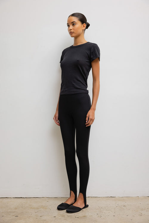 Laura Slim Fit Tee - Black - Image 5