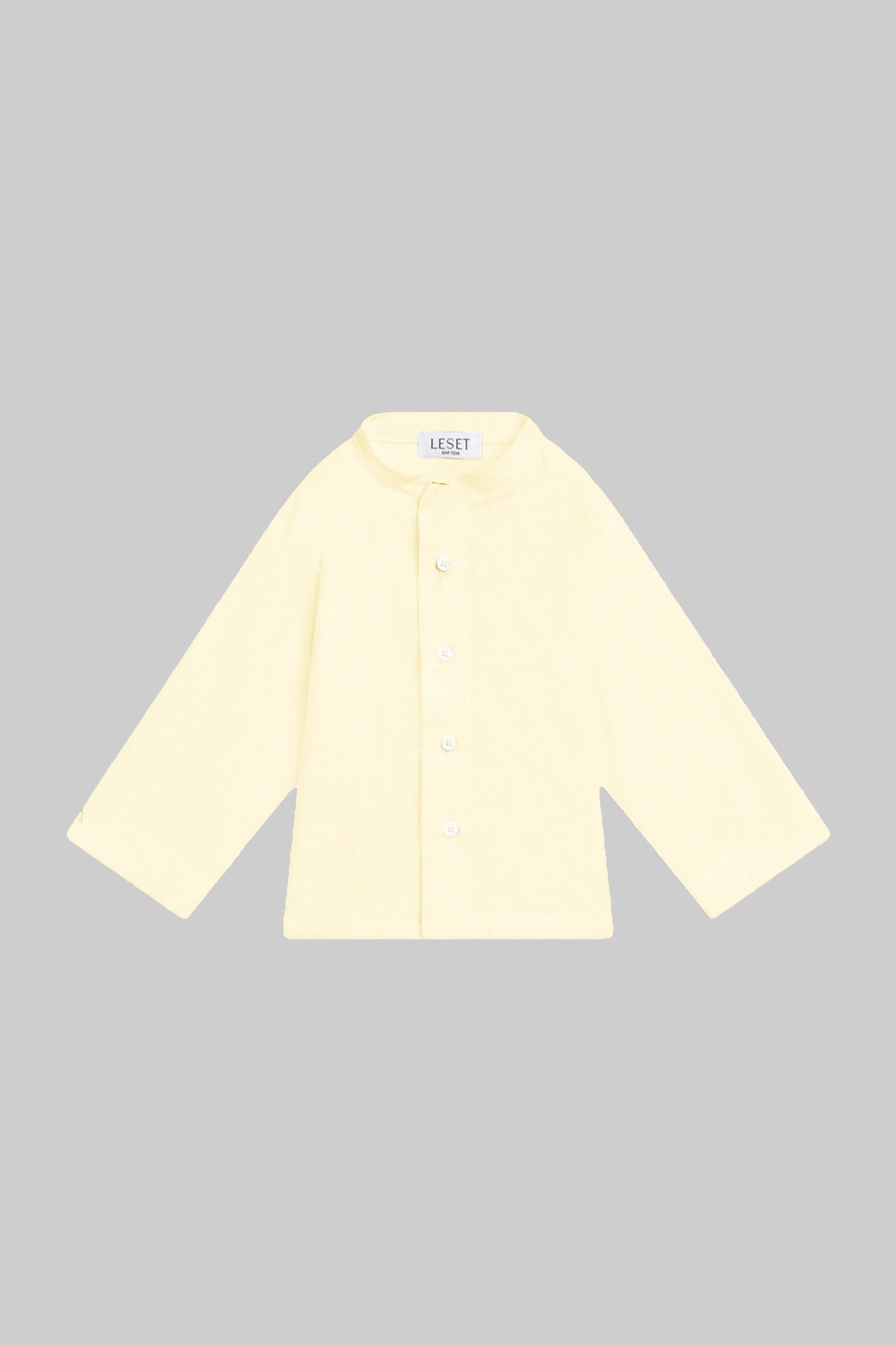 Yoko Bebe Collarless Shirt - Chapel - Image 2