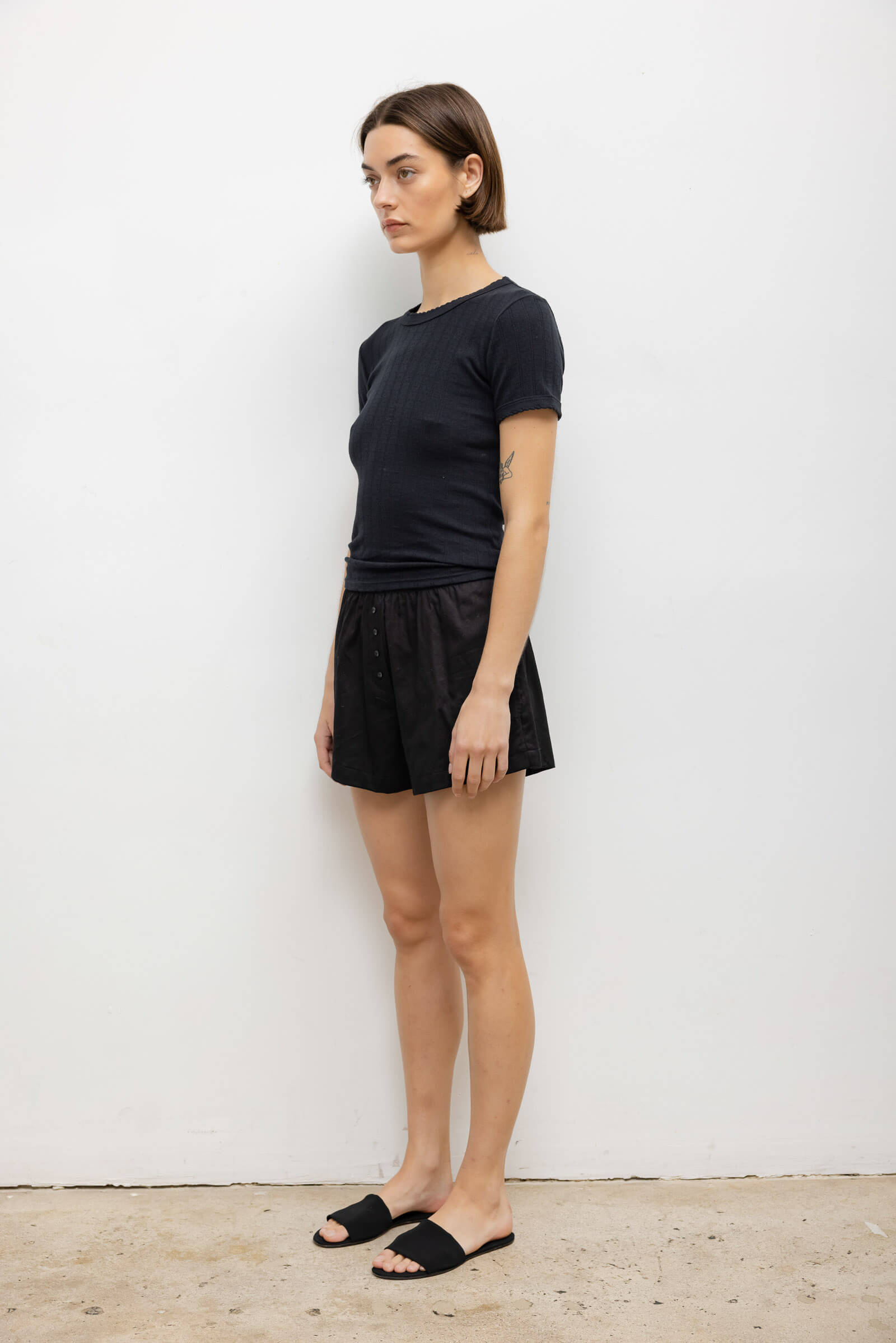 Pointelle Slim Fit Tee