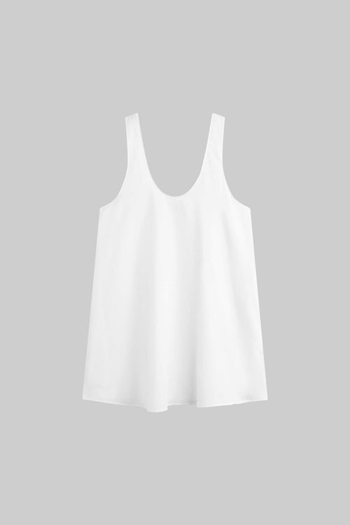 Yoko Mini Tank Dress - White - Image 2