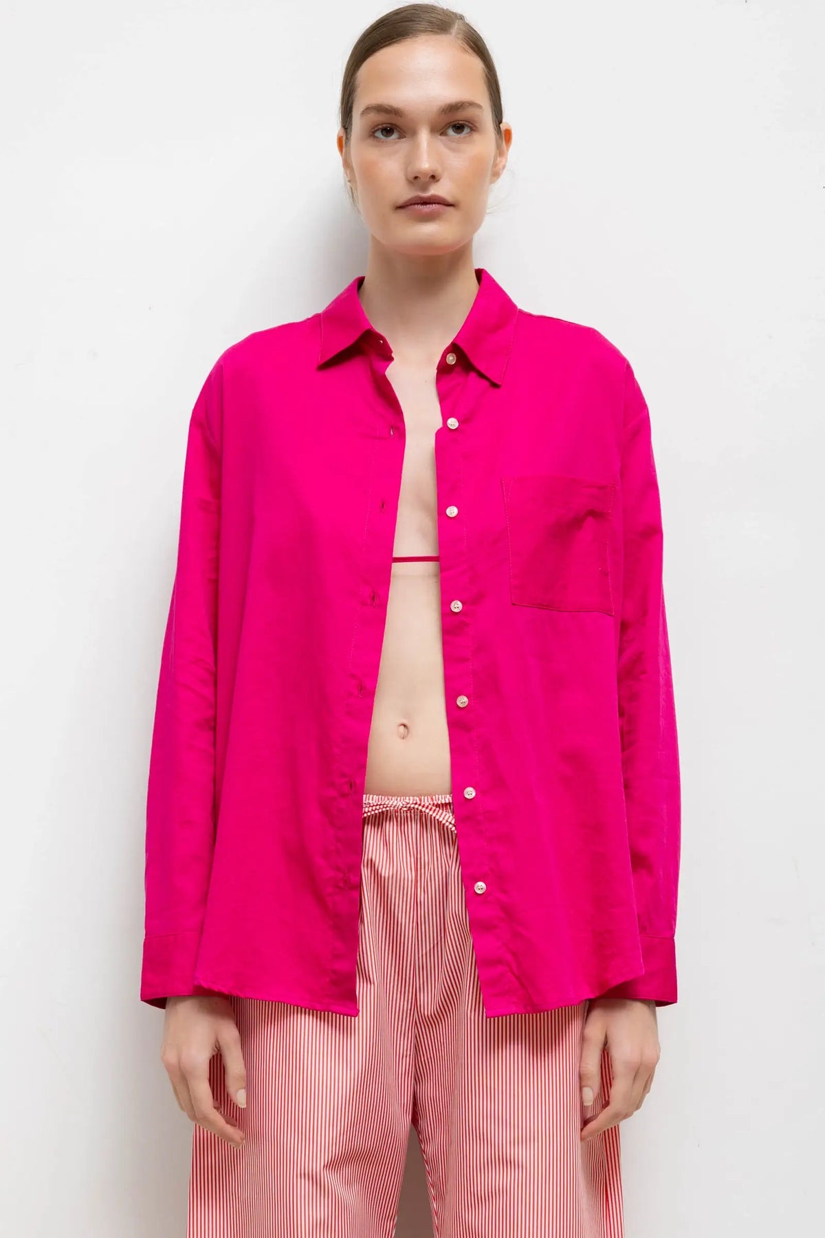 Yoko Classic Button Down - Amaranth - Image 1