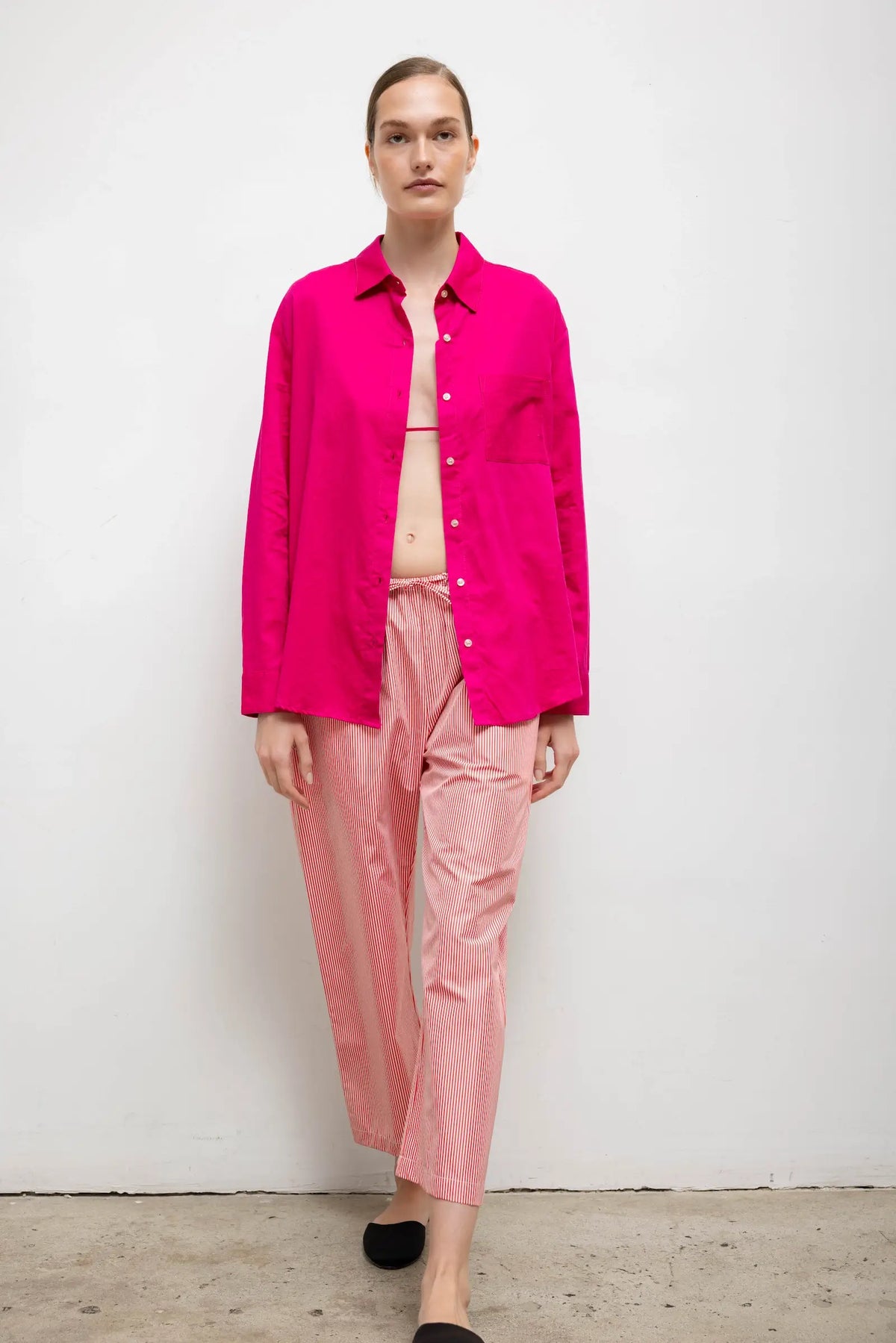 Yoko Classic Button Down - Amaranth - Image 4
