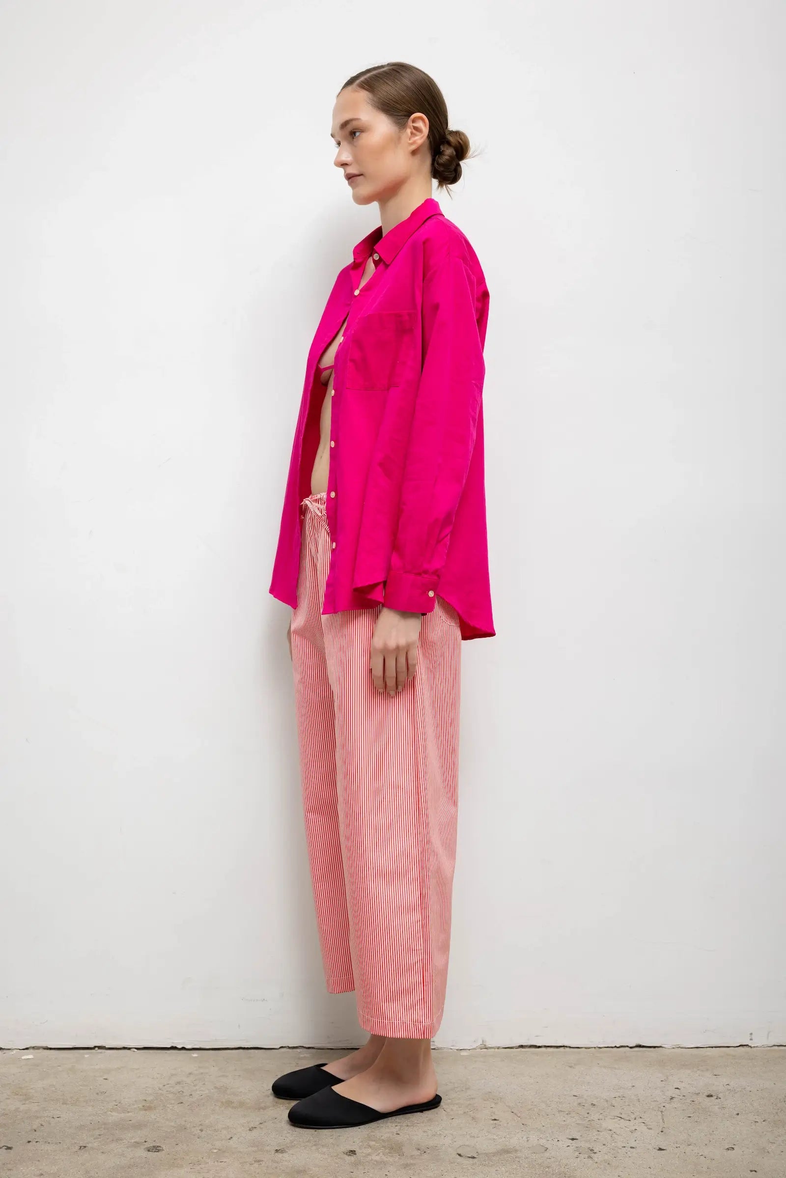 Yoko Classic Button Down - Amaranth - Image 6