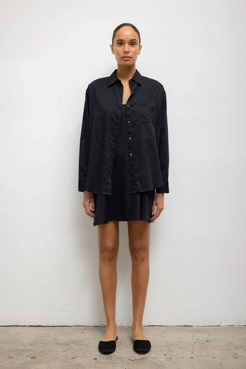 Yoko Classic Button Down - Black - Image 3