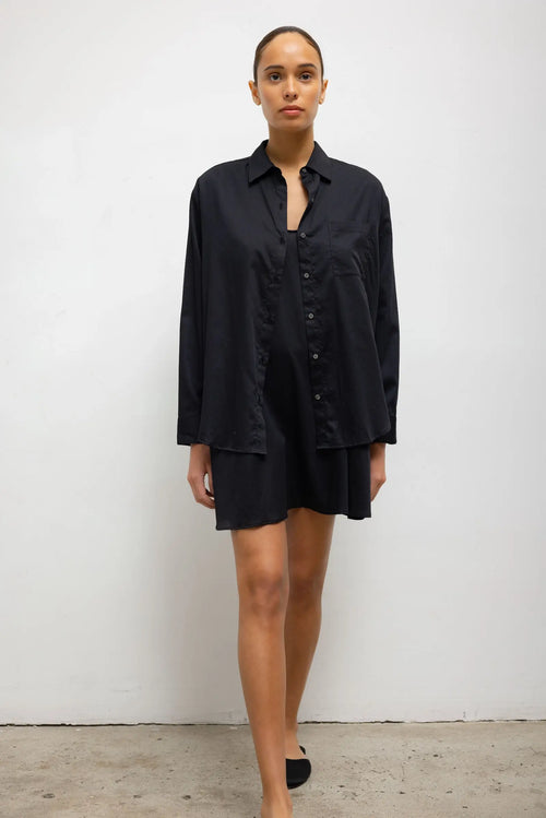 Yoko Classic Button Down - Black - Image 4