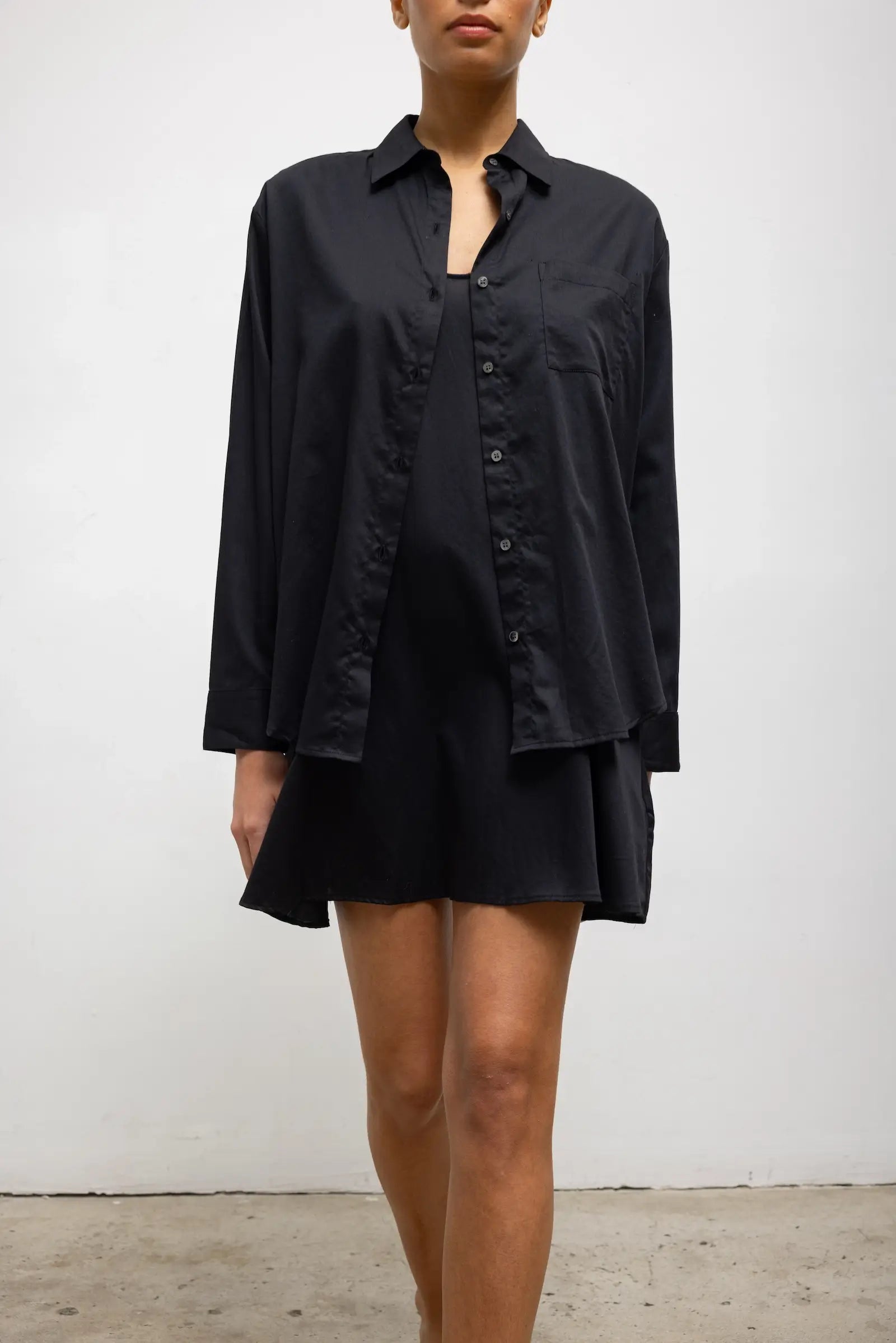 Yoko Classic Button Down - Black - Image 5
